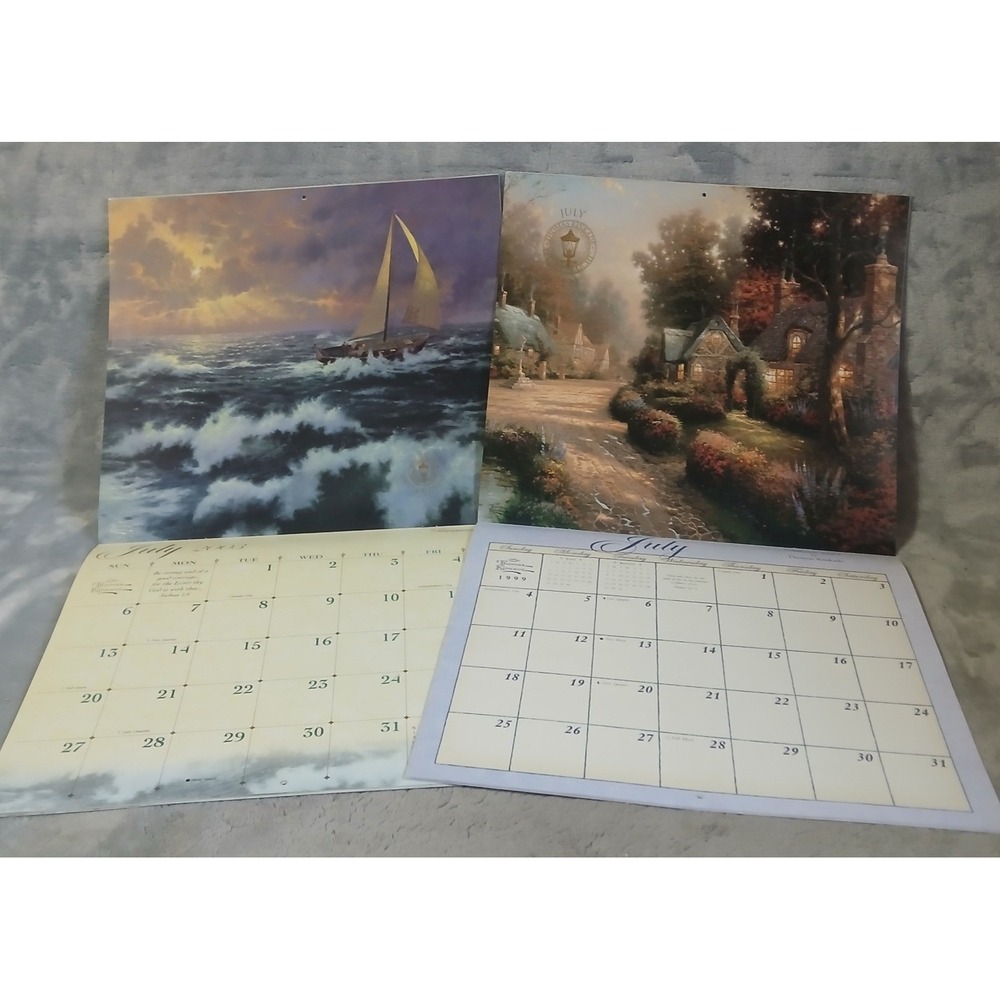 Thomas Kinkade Painter of‎ Light 1999 2003 Wall Calendar Lot Vintage AMCAL Art - Picture 7 of 9